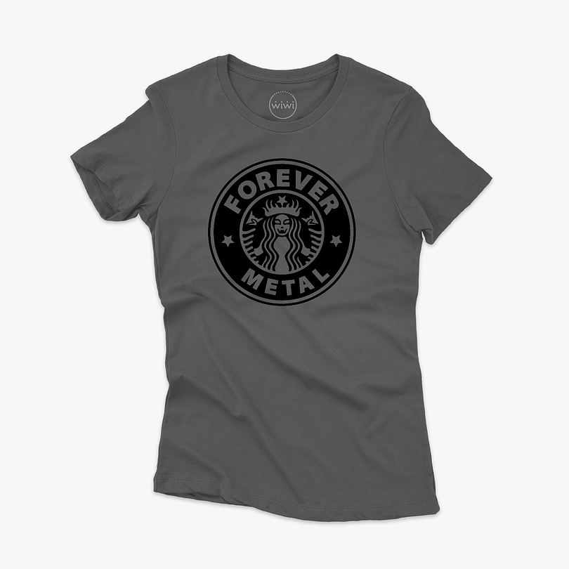 Polera premium Forever Metal coffee mujer 1