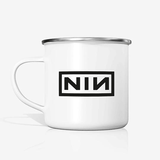 Taza Nine Inch Nails NIN metalica enlozada