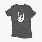 Polera premium Rock Hand Skeleton mujer 2