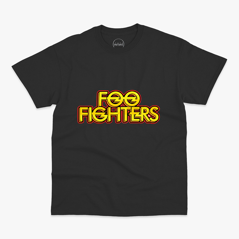 Polera premium Foo Fighters retro hombre 1