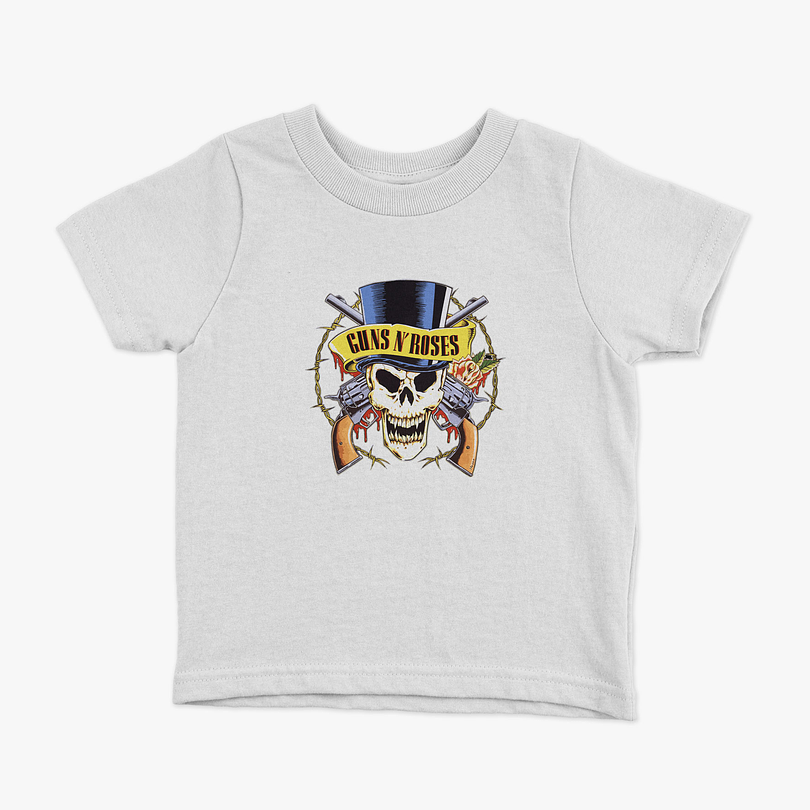 Polera Guns N Roses skull niños 7