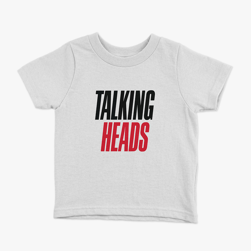 Polera Talking Heads logo niños 7