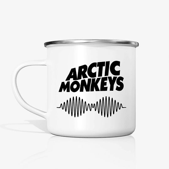 Taza Arctic Monkeys Wave metalica enlozada