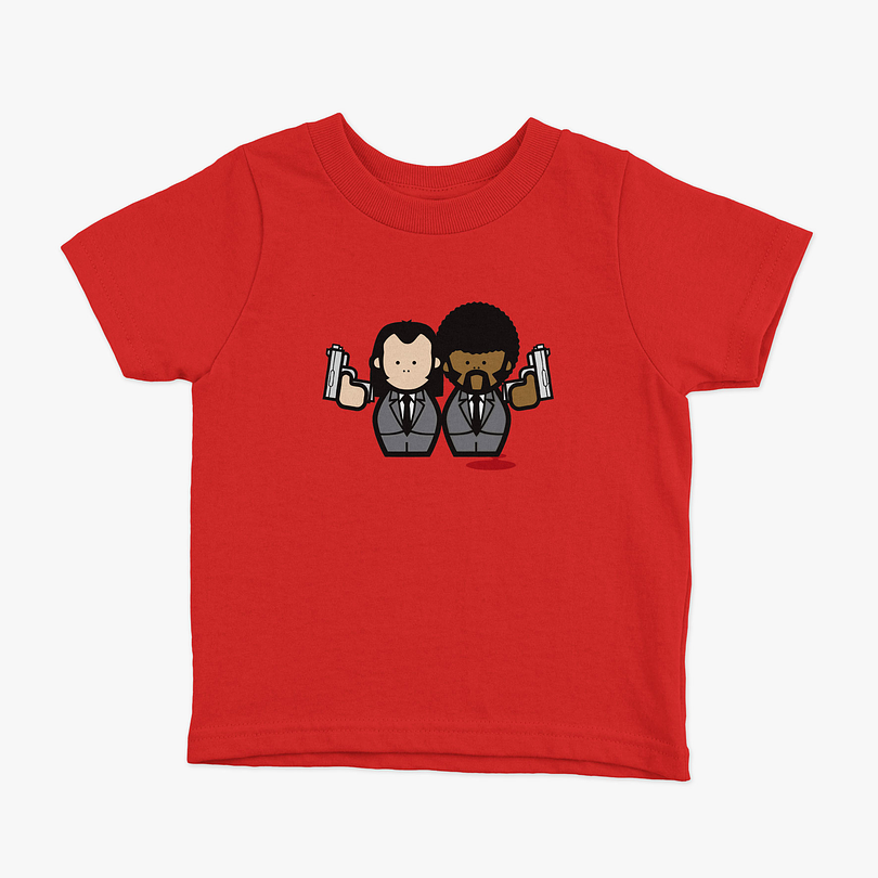 Polera Pulp Fiction Comic niños 3