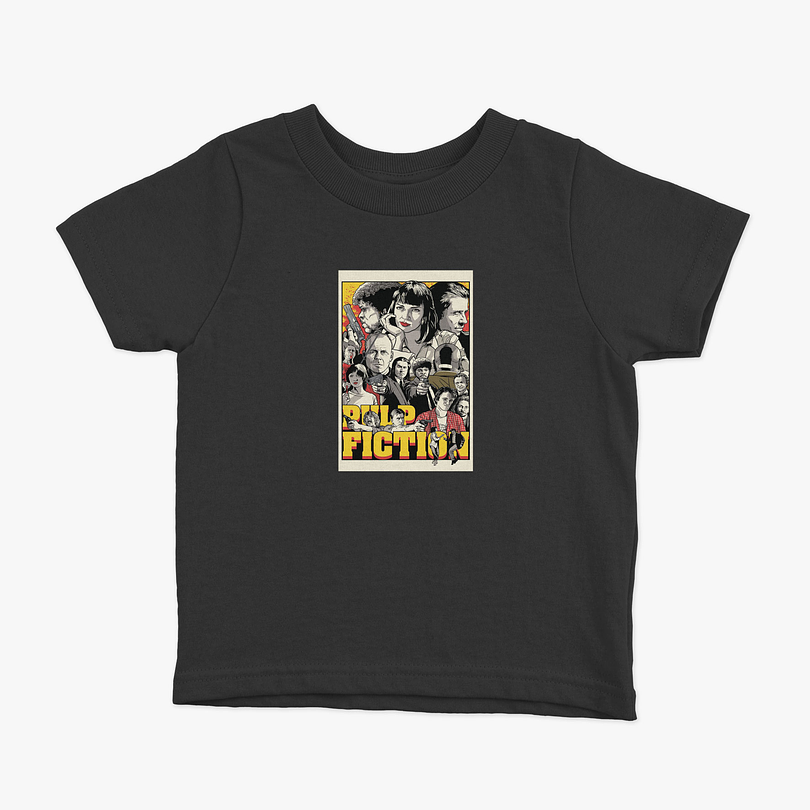 Polera Pulp Fiction chart niños 1