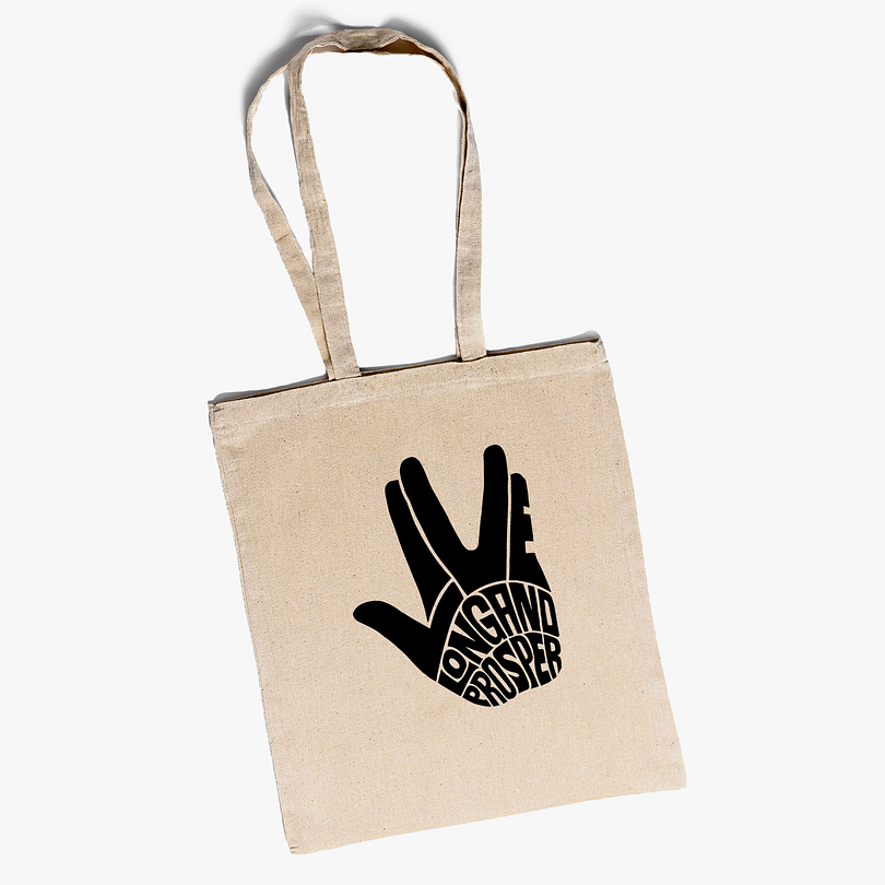Bolso tote Star Trek Vulcan salute 