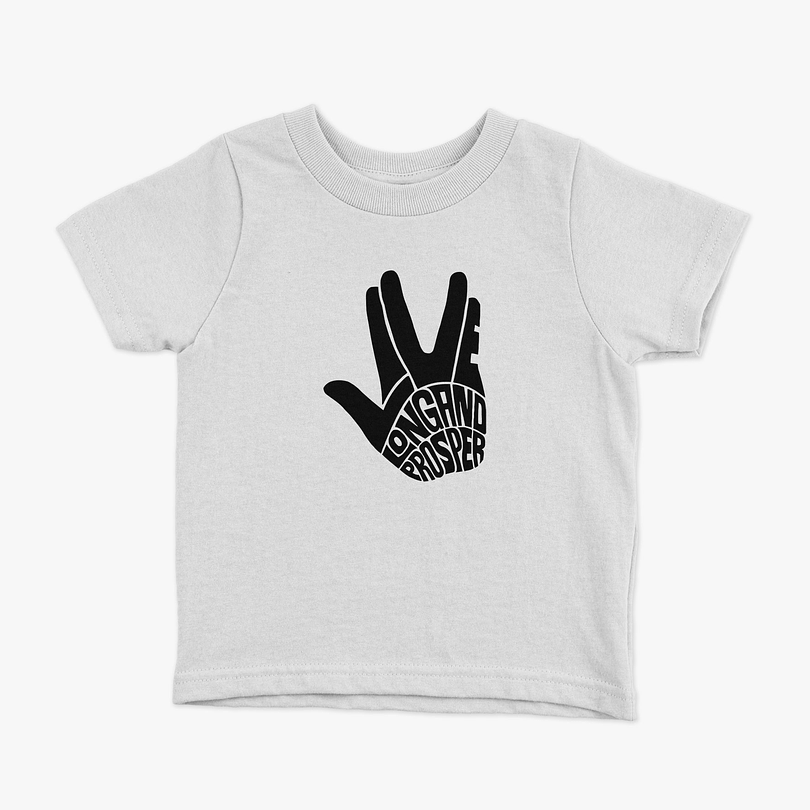 Polera Star Trek Vulcan salute niños 7