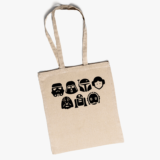 Bolso tote Star Wars faces