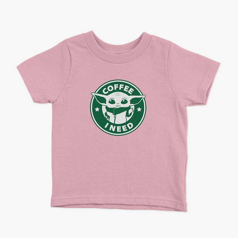 Polera Yoda Coffee niños 6