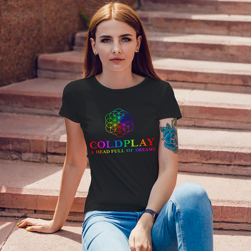 Polera premium Coldplay Full Dreams mujer 6