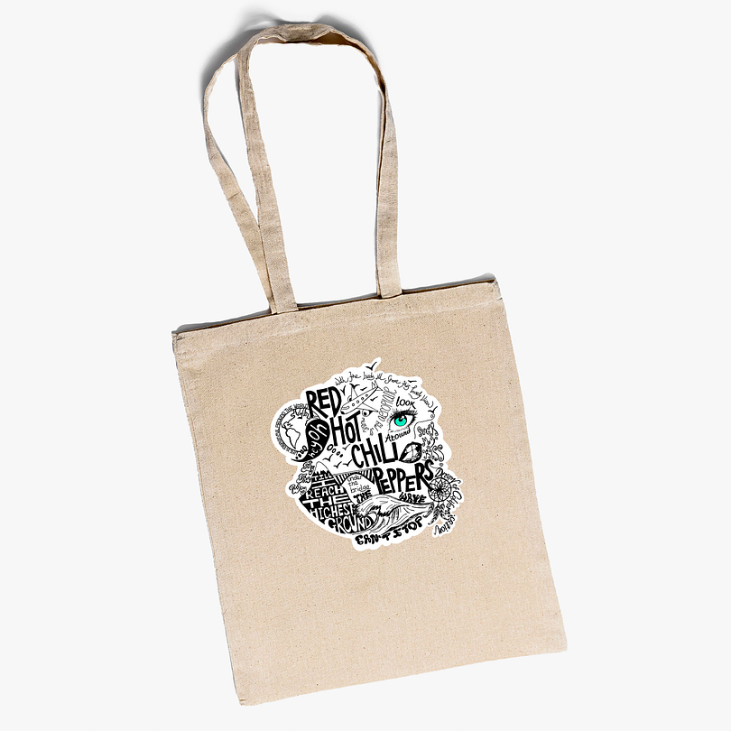 Bolso tote Red Hot Chili Peppers art 