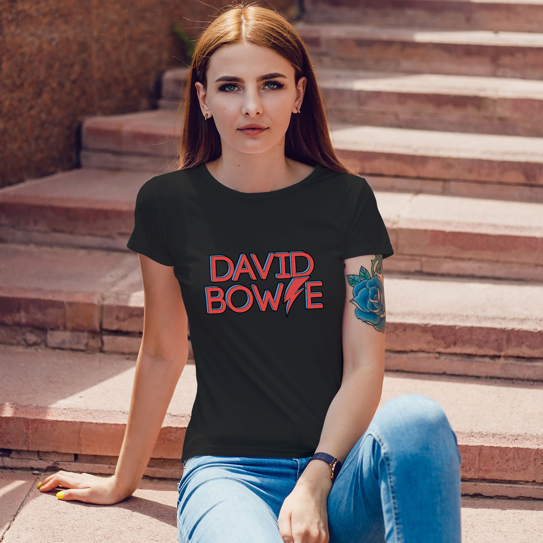 Camiseta Oficial De David Bowie - Reality, Cuello V Y Manga Clásica, Para Fans Del Estilo Atemporal