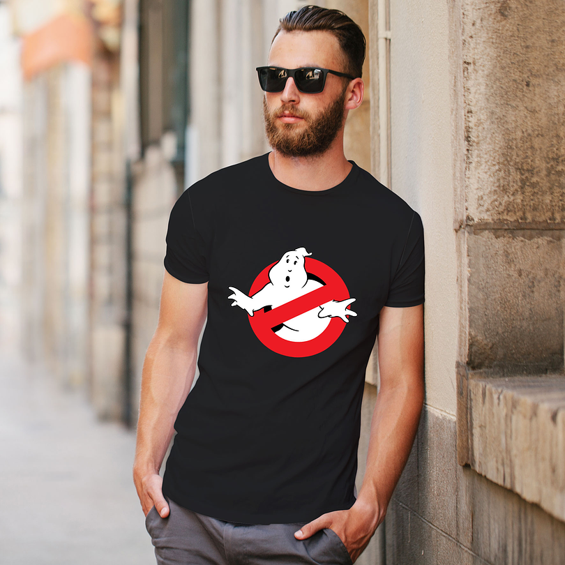 Polera premium Ghostbusters logo hombre 7