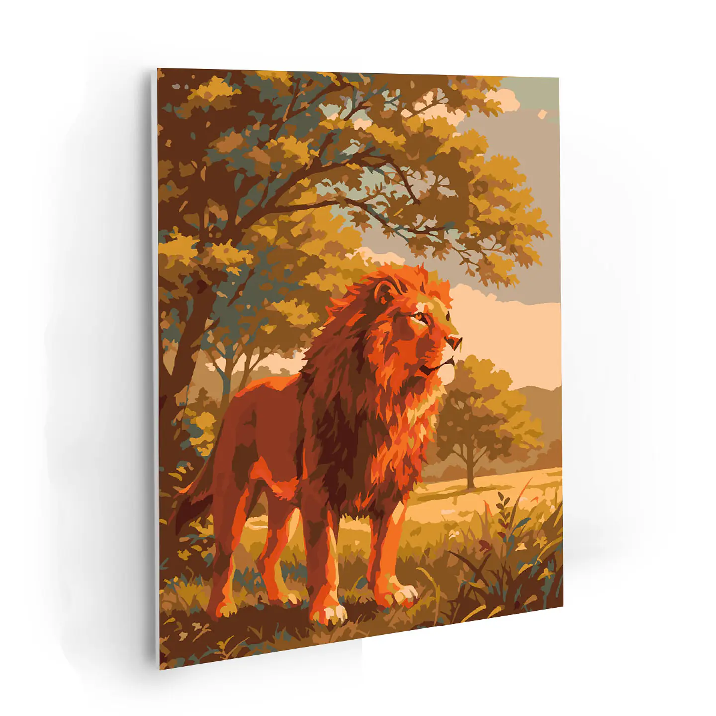 Leon - Kit de Pinturas por Números 34x45cm - Detalle Alto 1
