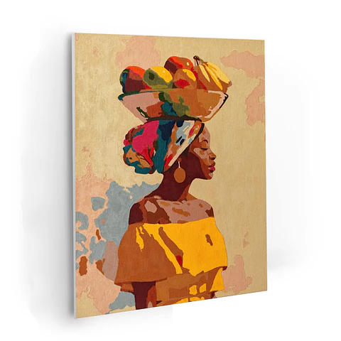 Palenquera - Kit de Pinturas por Números 34x45cm - Detalle Medio