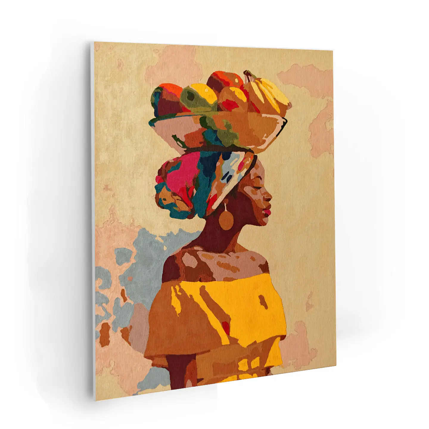 Palenquera - Kit de Pinturas por Números 34x45cm - Detalle Medio 1