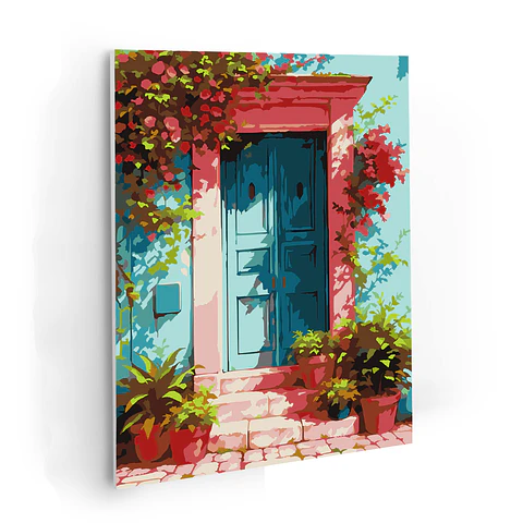 Puerta al sol - Kit de Pinturas por Números 34x45cm - Detalle Alto