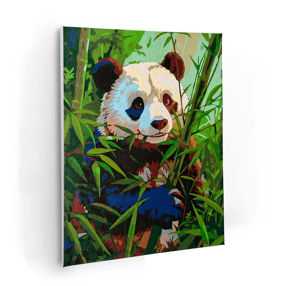 Luna la Panda - Kit de Pinturas por Números 34x45cm - Detalle Alto 1