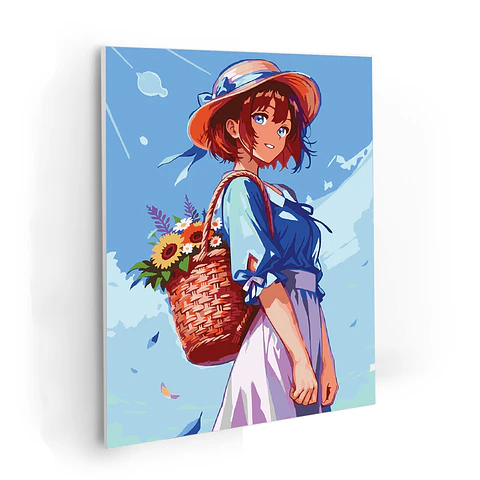 Dia de flores - Kit de Pinturas por Números 34x45cm - Detalle Alto