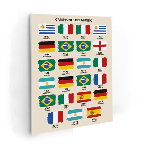 Campeones Del Mundo - Kit de Pinturas por Números 34x45cm - Detalle Medio