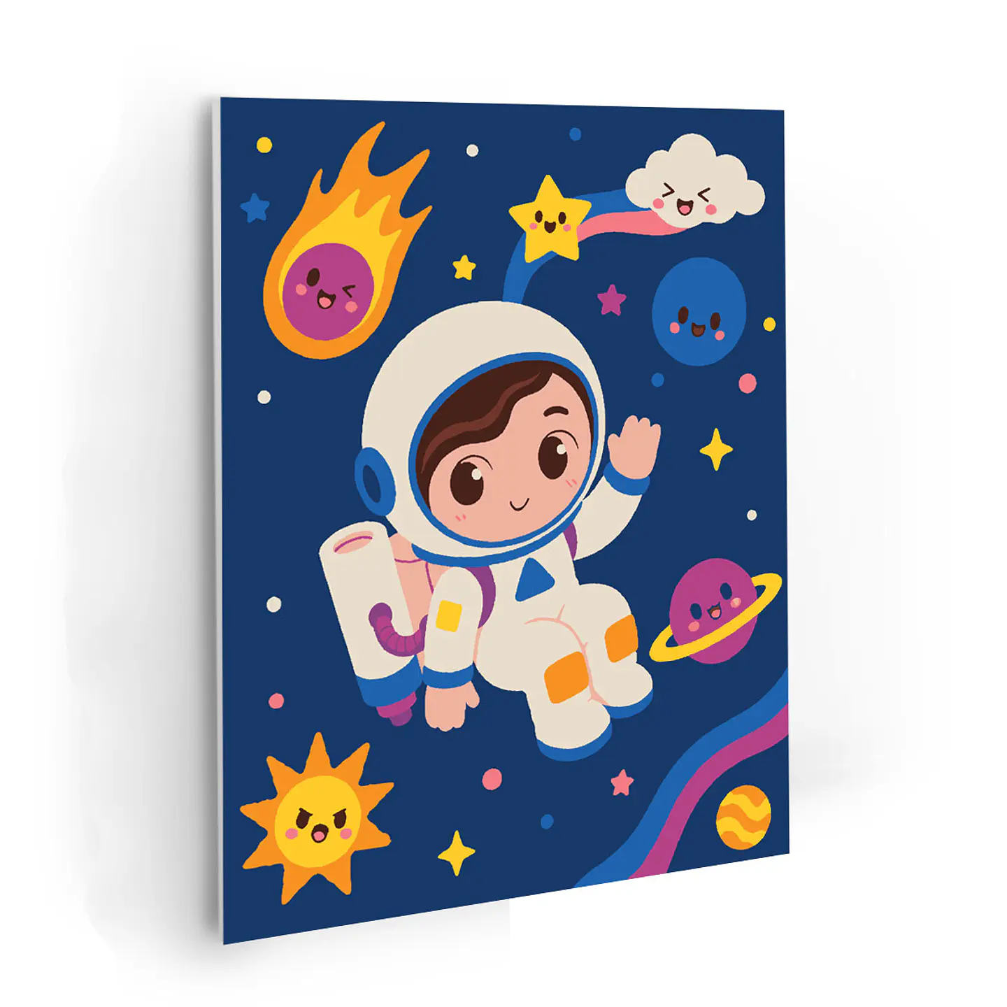 Astronauta Guardian del Bosque - Kit de Pinturas por Números 25x34cm - Detalle Bajo 1