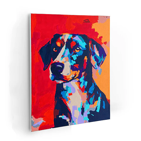 Perro - Kit de Pinturas por Números 34x45cm - Detalle Medio