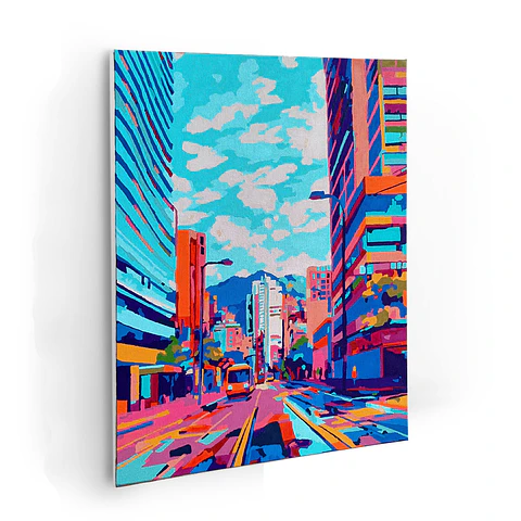 Sueño de Bogotá - Kit de Pinturas por Números 34x45cm - Detalle Alto