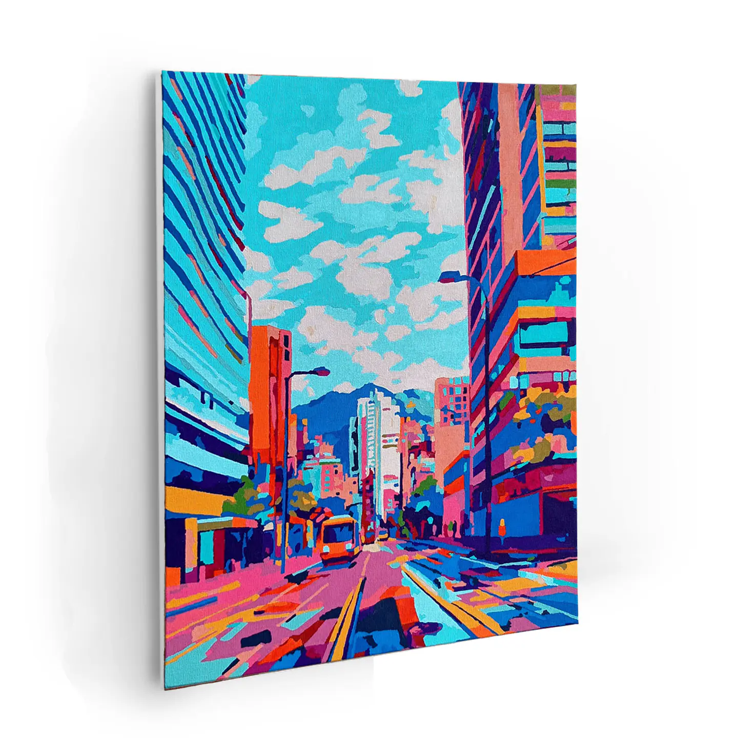 Sueño de Bogotá - Kit de Pinturas por Números 34x45cm - Detalle Alto 1