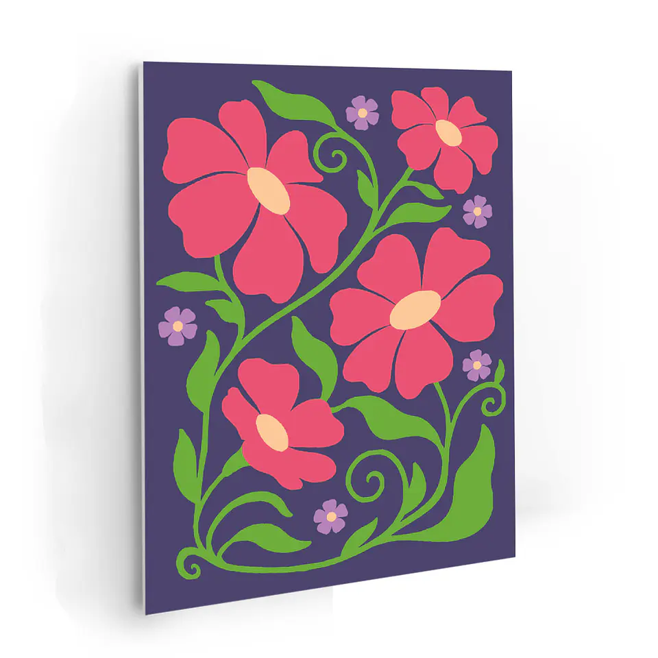 Flor de Noche - Kit de Pinturas por Números 20x25cm - Detalle Bajo 1