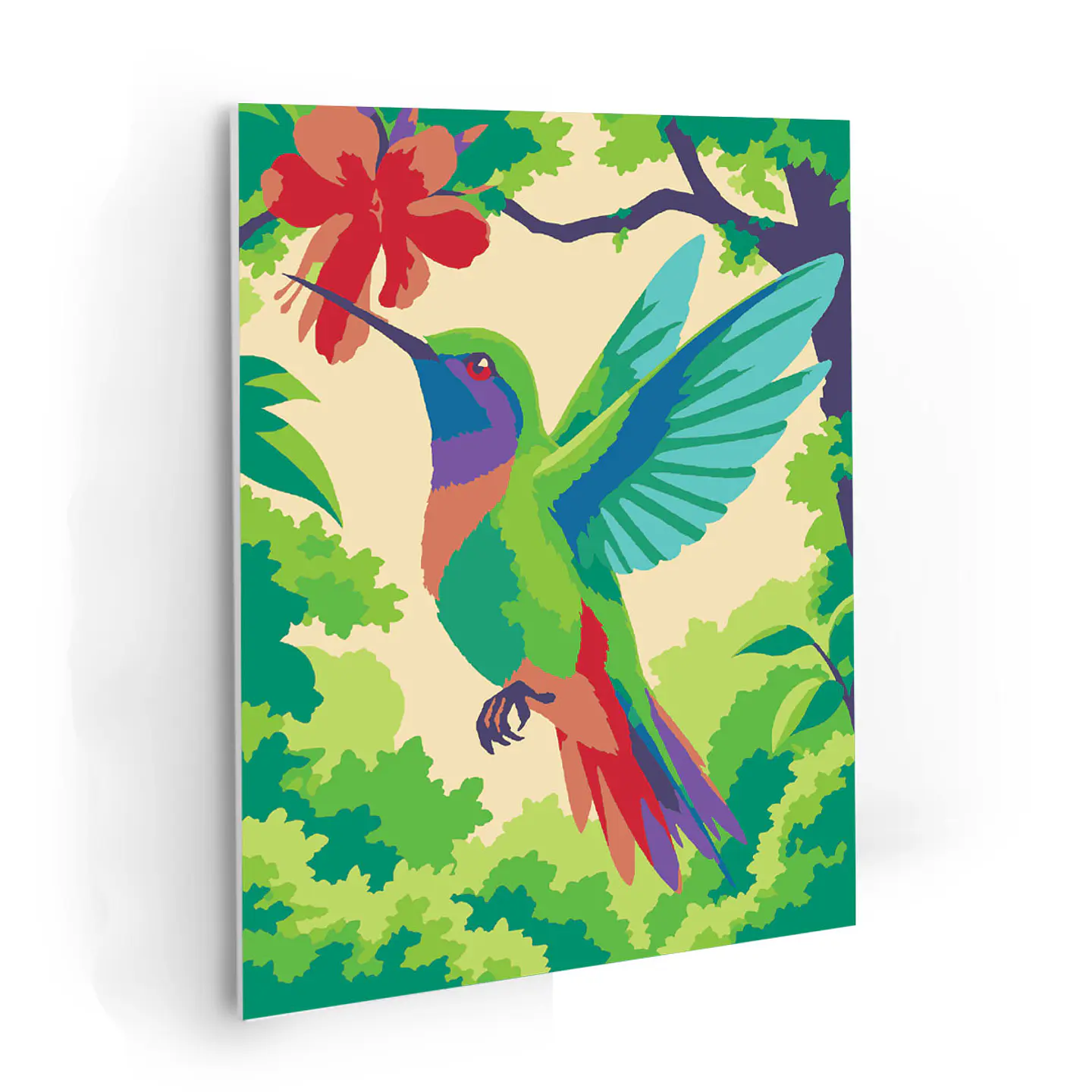 Colibri - Kit de Pinturas por Números 25x34cm - Detalle Bajo 1
