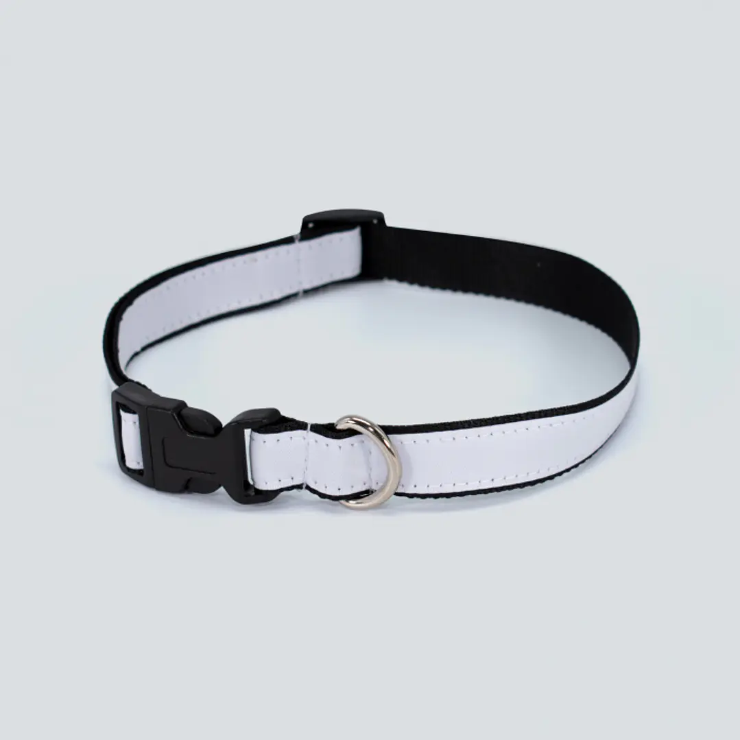 Collar perro sublimable blanco/negro 3