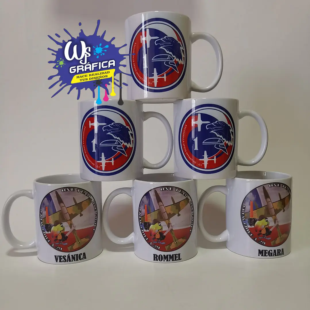 Tazón Personalizado Blanco Premium Blue 1