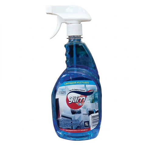 Limpiavidrios Multiuso Glim (1 Litro Gatillo, Recarga y 5 Litros)