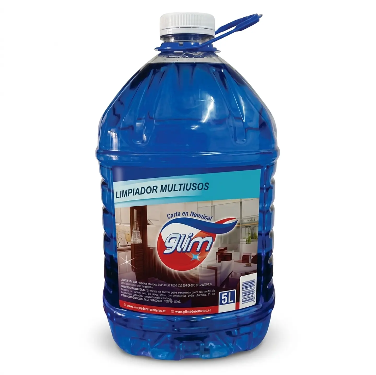 Limpiavidrios Multiuso Glim (1 Litro Gatillo, Recarga y 5 Litros) 3