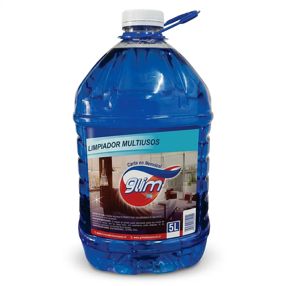 Limpiavidrios Multiuso Glim (1 Litro Gatillo, Recarga y 5 Litros) 3
