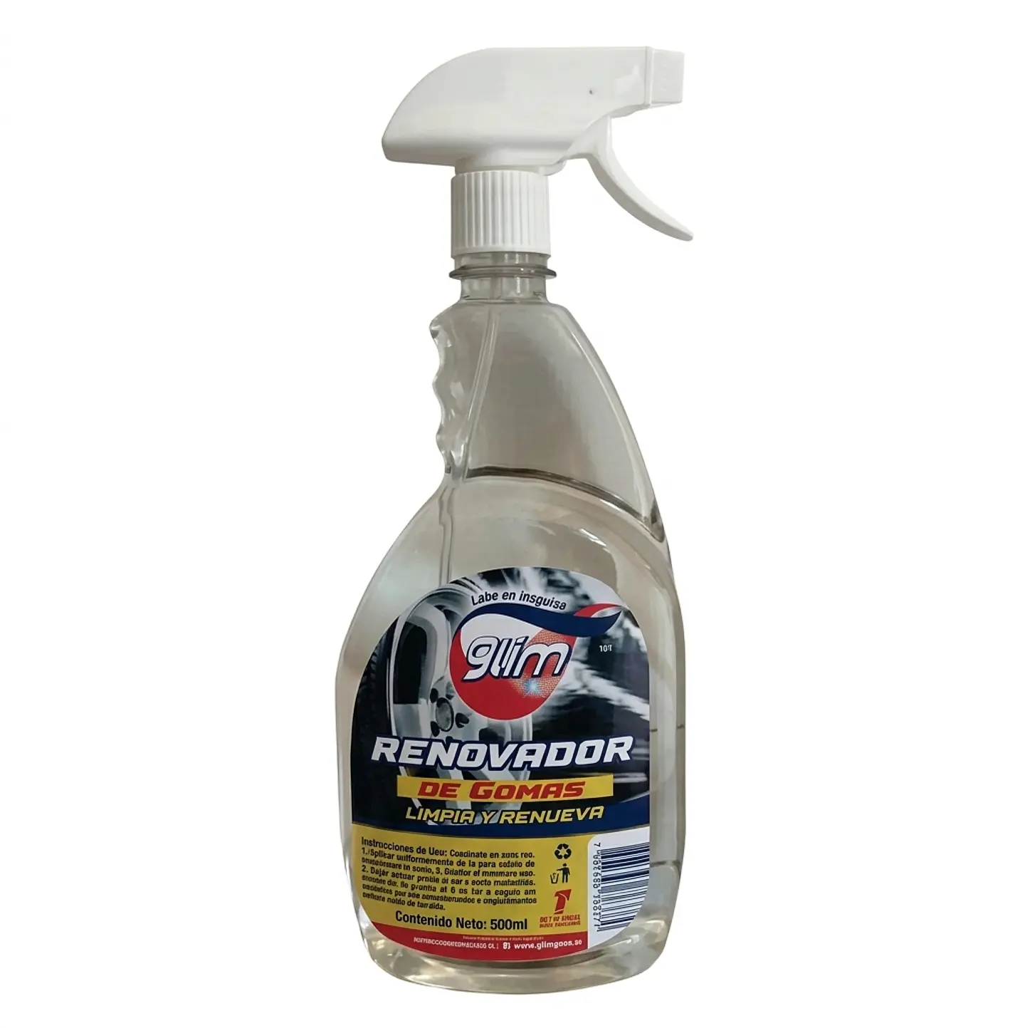 Renovador de Goma Glim (1 Litro Gatillo, Recarga y 3.75 Litros) 1