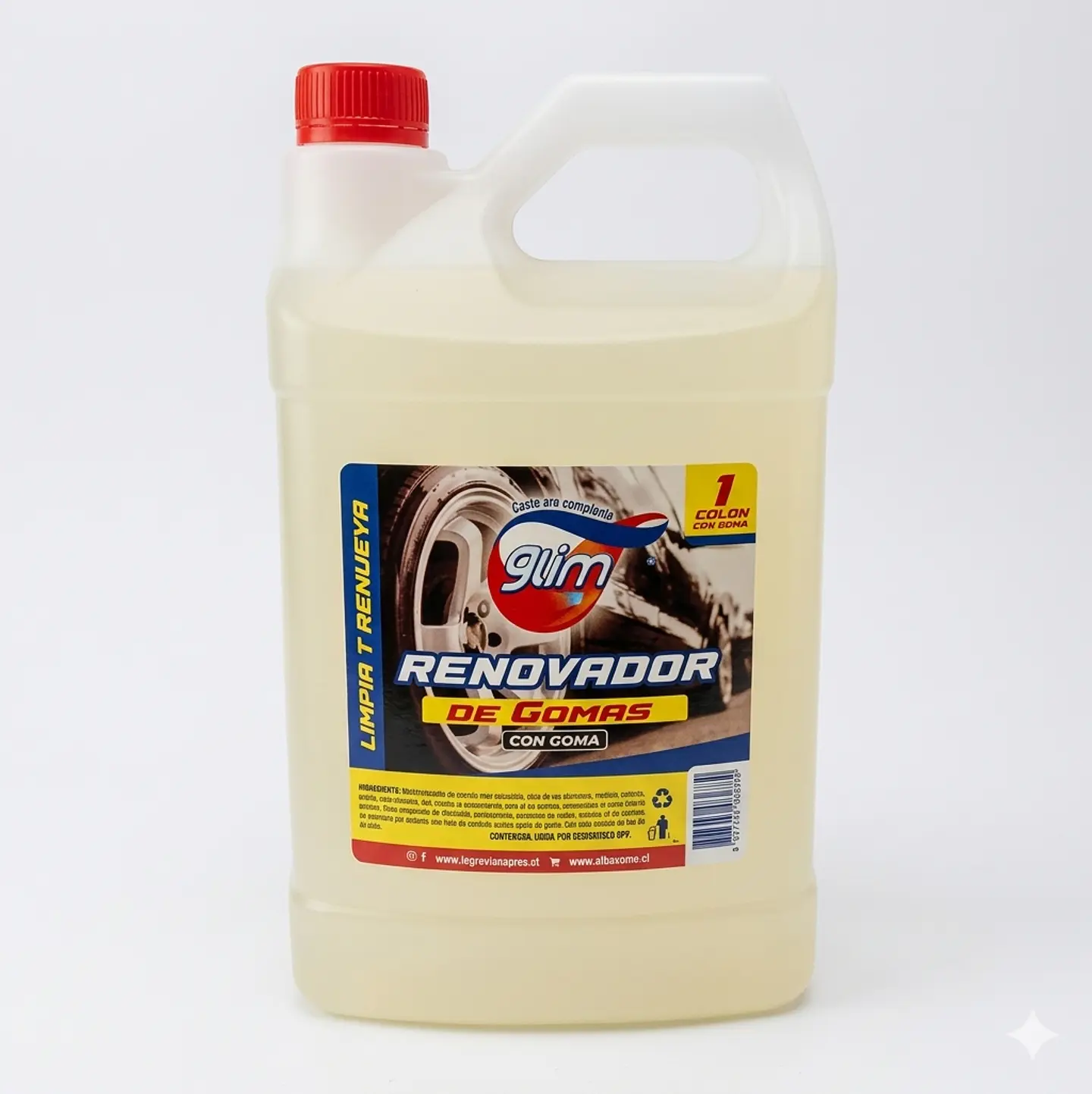 Renovador de Goma Glim (1 Litro Gatillo, Recarga y 3.75 Litros) 3