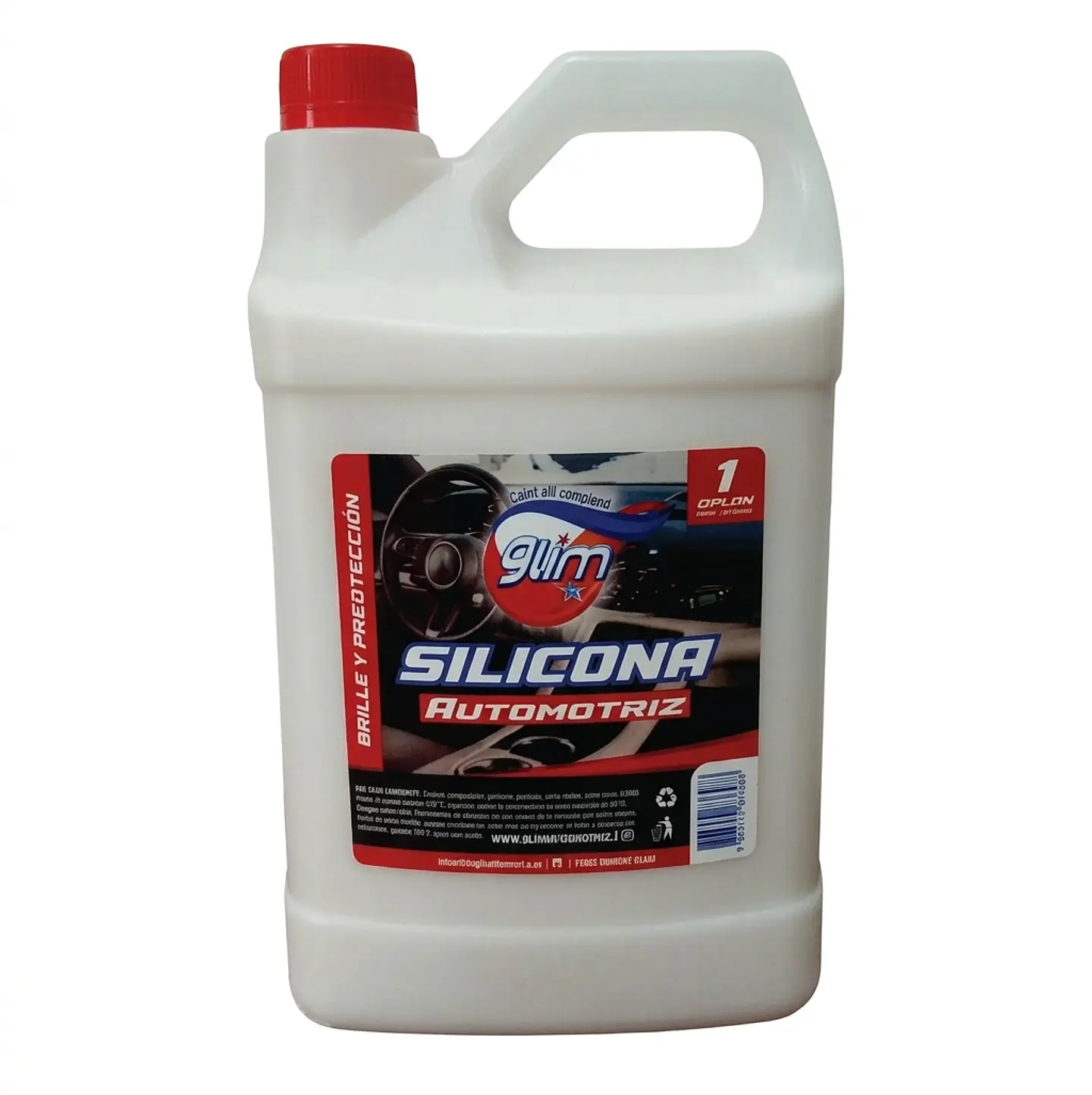 Silicona Automotriz Glim (1 Litro Gatillo, Recarga y 3.75 Litros) 3