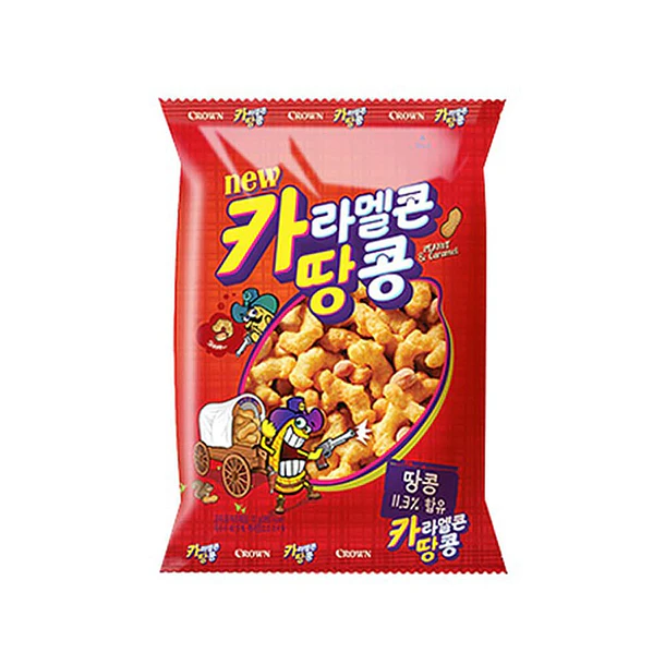 Snack Caramel Corn Peanut Chips 72g 