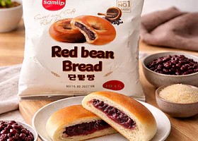 Pan dulce relleno de poroto rojo, 85 g
