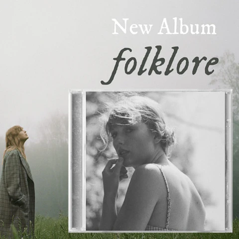 Folklore - Taylor Swift - CD Deluxe Meet Me Behind The Mall (con detalle)