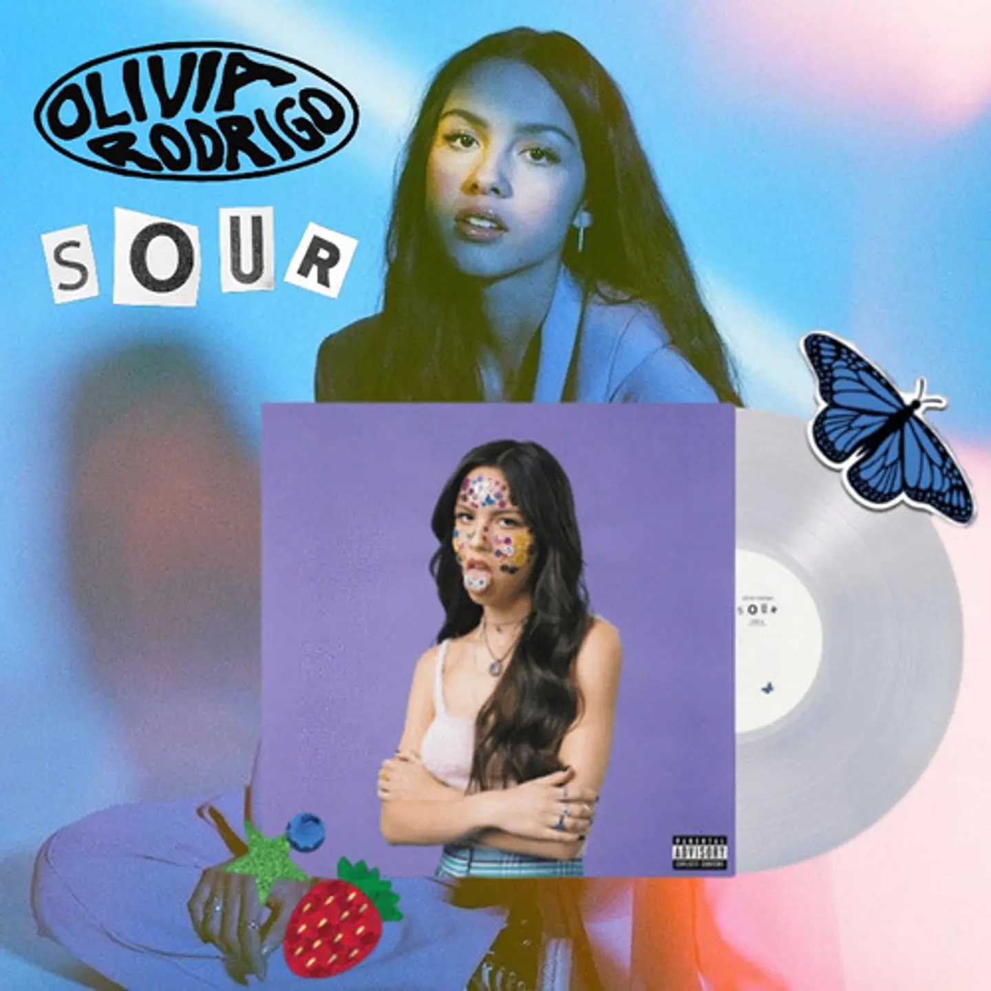 Olivia Rodrigo - Sour - Vinilo Crystal Vellum (transparente) 2