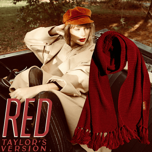 Bufanda All Too Well - Taylor Swift - Red T V Merch Oficial