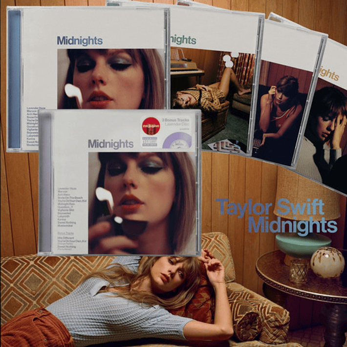 Taylor Swift - Midnights - Cd Versión 1, 2, 3, 4 Y Target Ed 9