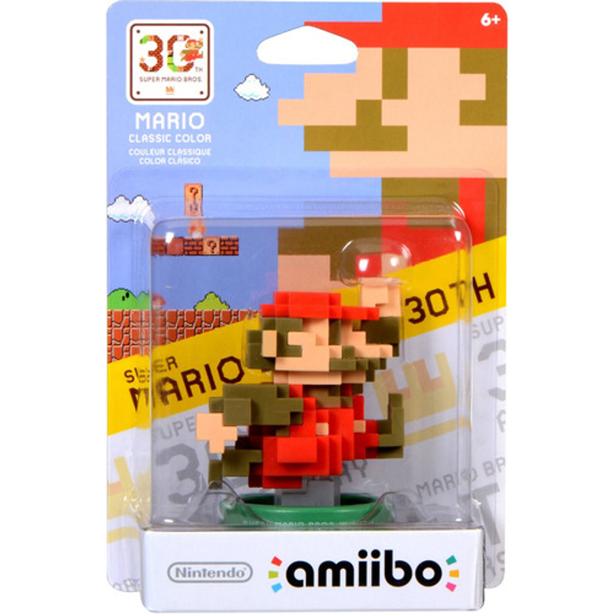 Figura Amiibo Mario 30 Aniversario Classic Color WonderBox
