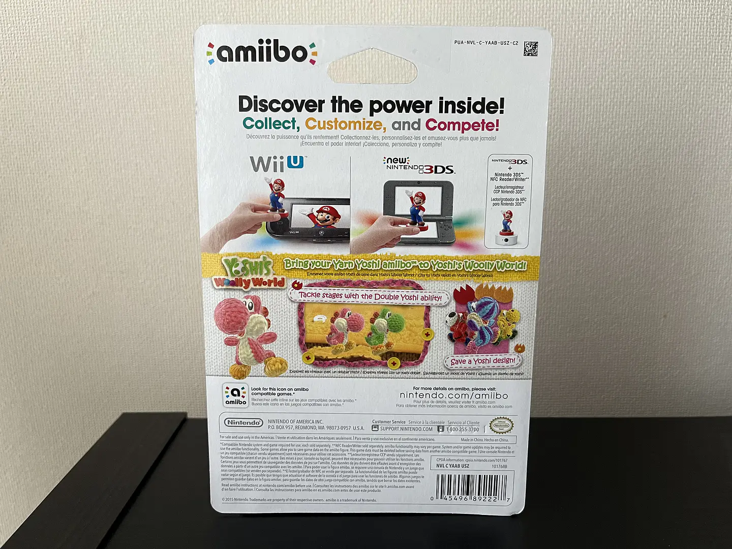 Figura Amiibo Yarn Yoshi - Yoshi's Wolly World Series 10