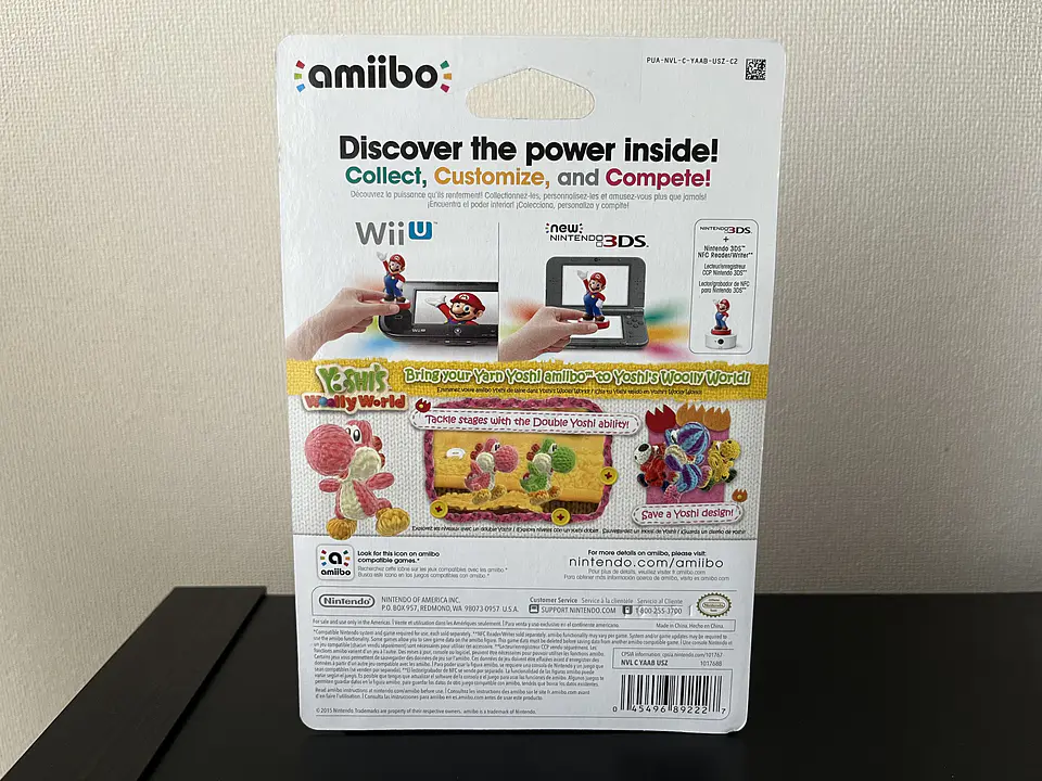 Figura Amiibo Yarn Yoshi - Yoshi's Wolly World Series 10