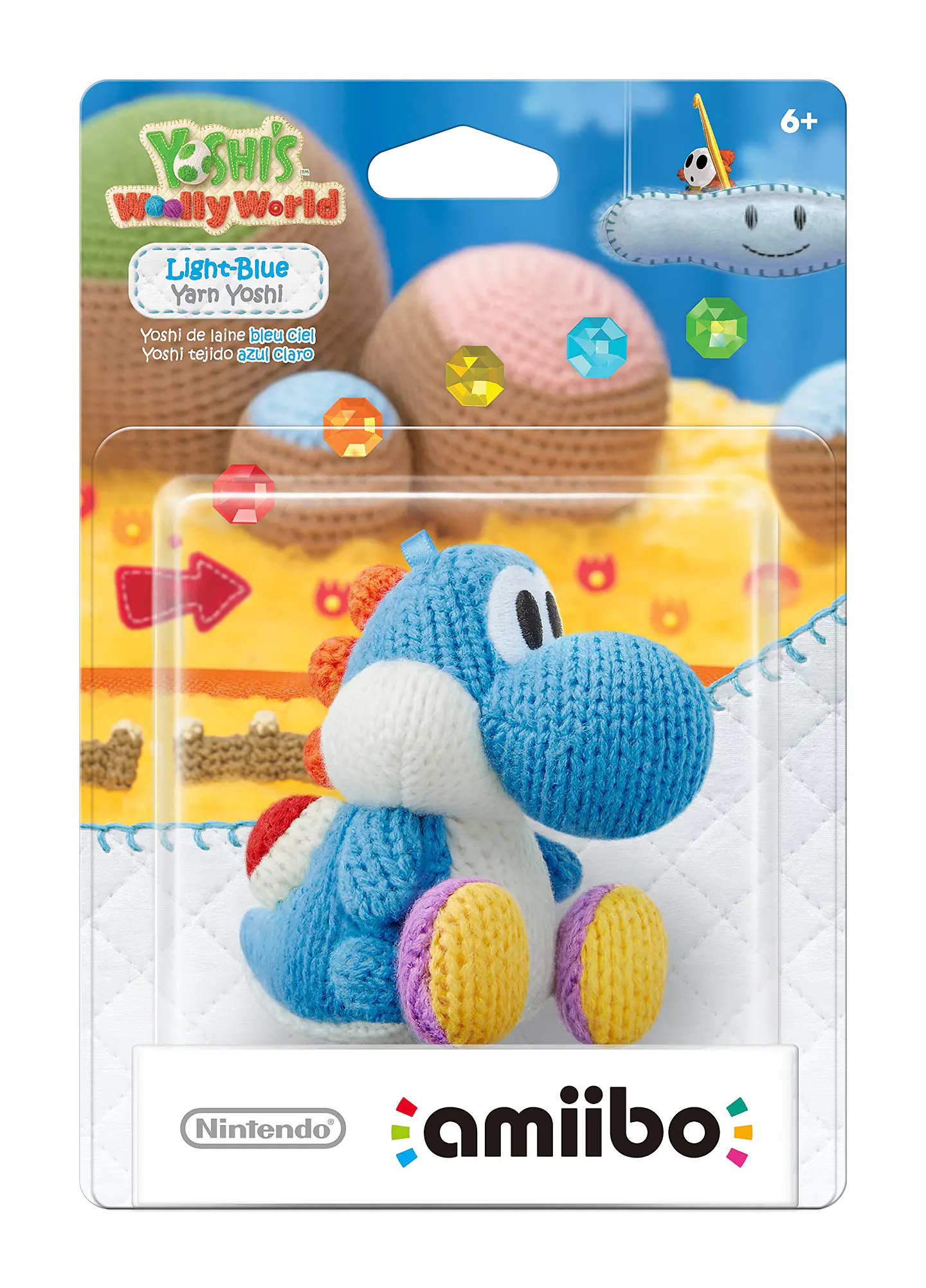 Figura Amiibo Yarn Yoshi - Yoshi's Wolly World Series 2