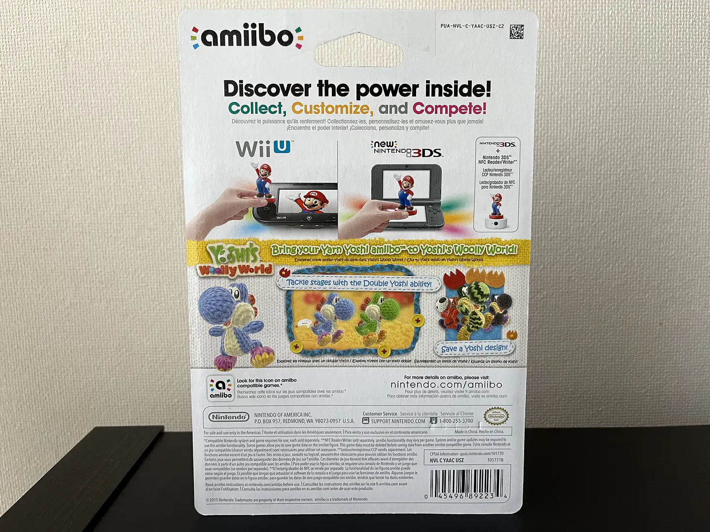 Figura Amiibo Yarn Yoshi - Yoshi's Wolly World Series 5