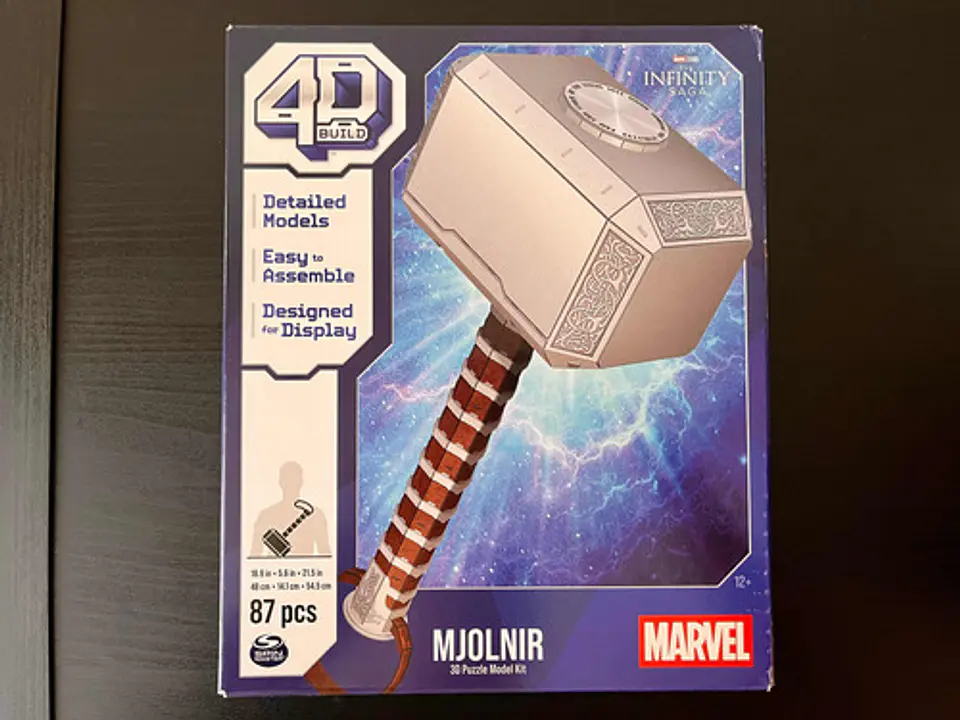 4D Build - Marvel Thor Martillo Mjolnir Kit Puzzle 3D 2